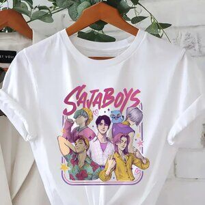 Saja Boys Kpop Demon Hunters T-Shirt, Huntrix Pin Fan Tee, Mira Zoey Kid Shirt